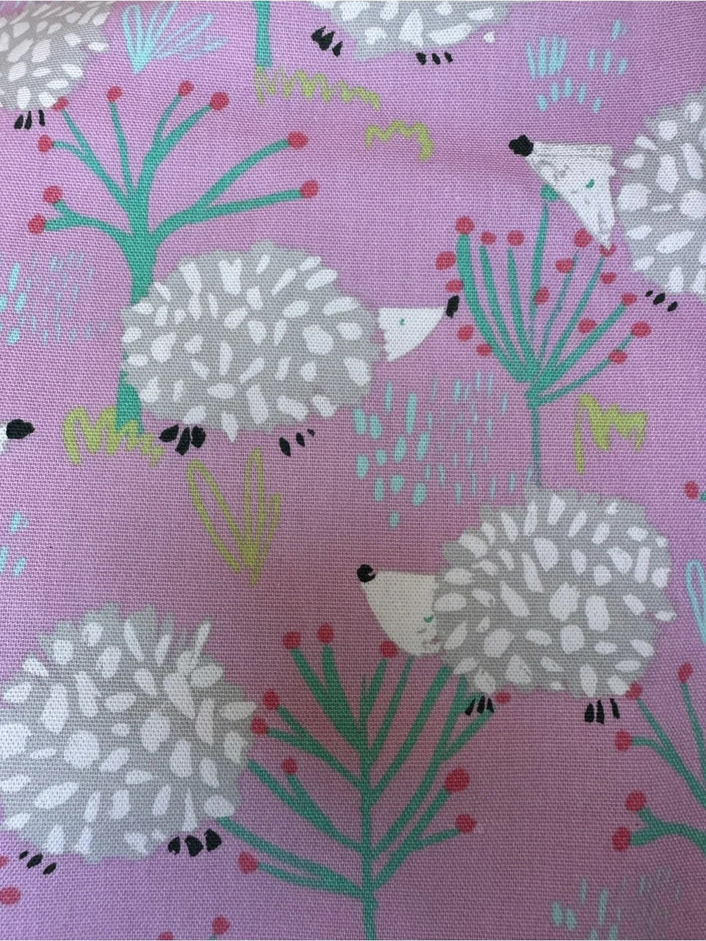 3 Yards “Prickly Pals Hedgehogs” Canvas Fabric